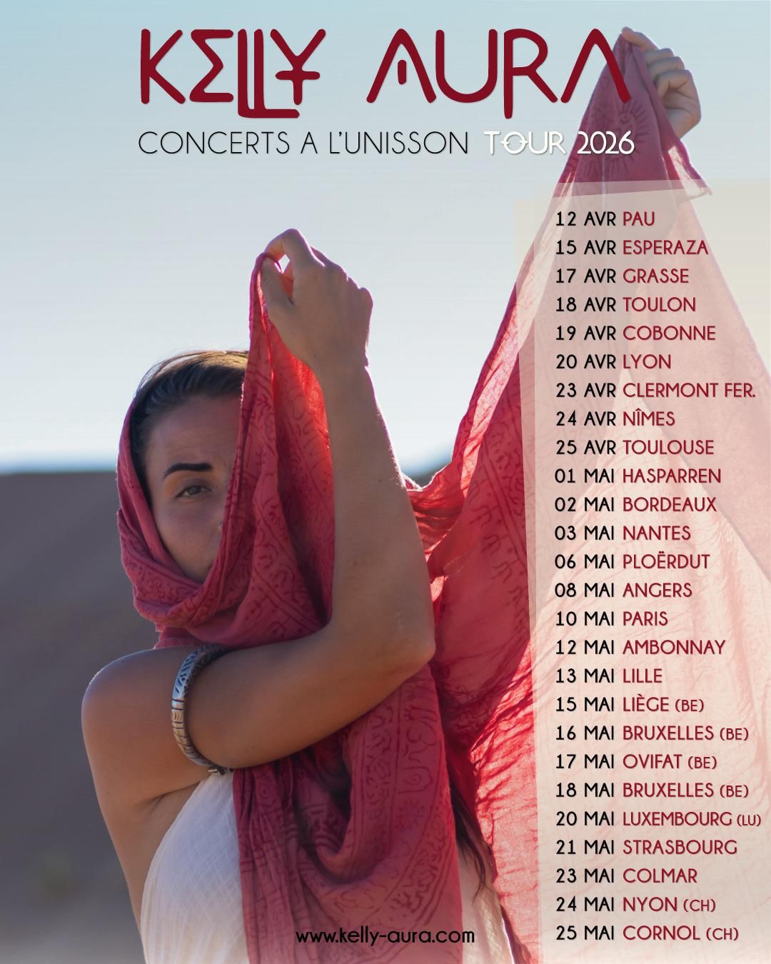 Concert de Kelly Aura 6 mai à Coat Cren