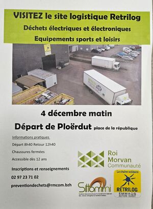 Visite du site logistique de RETRILOG au départ de Ploërdut
