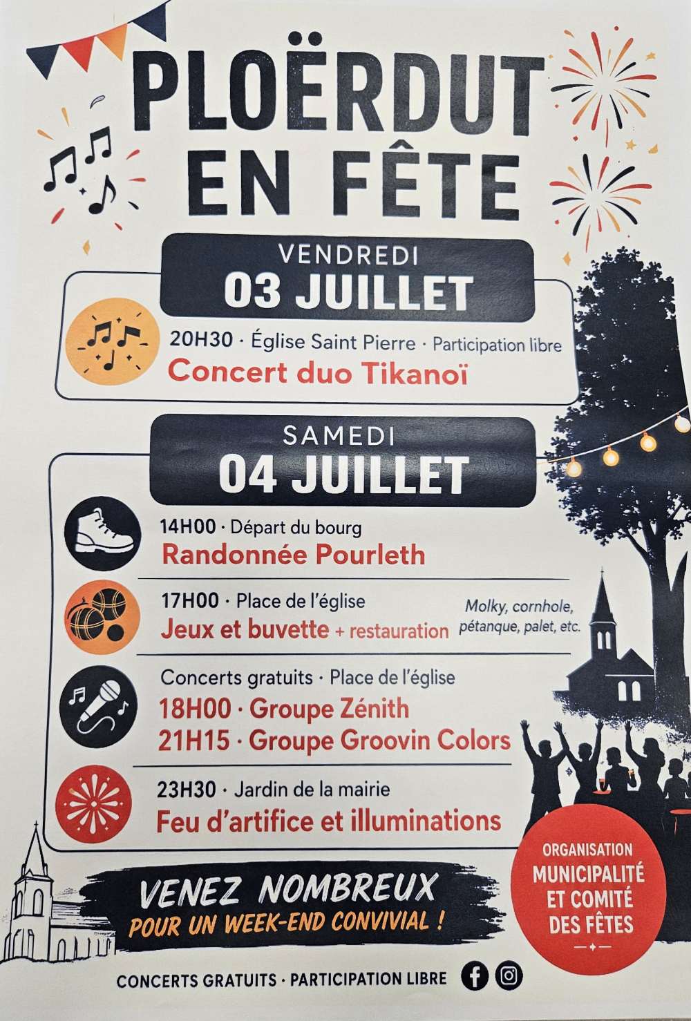 Ploërdut en fête 3 et 4 juillet